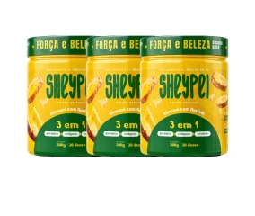 Sheypei Abacaxi com Hortelã 300g - Combo 3 Potes